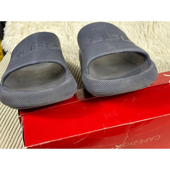 Fubu Athletic Sport Cushion Court Slide Sandals Mens Size 13 Blue - Picture 2 of 7